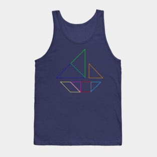 Tangram Ghost Boat Tank Top